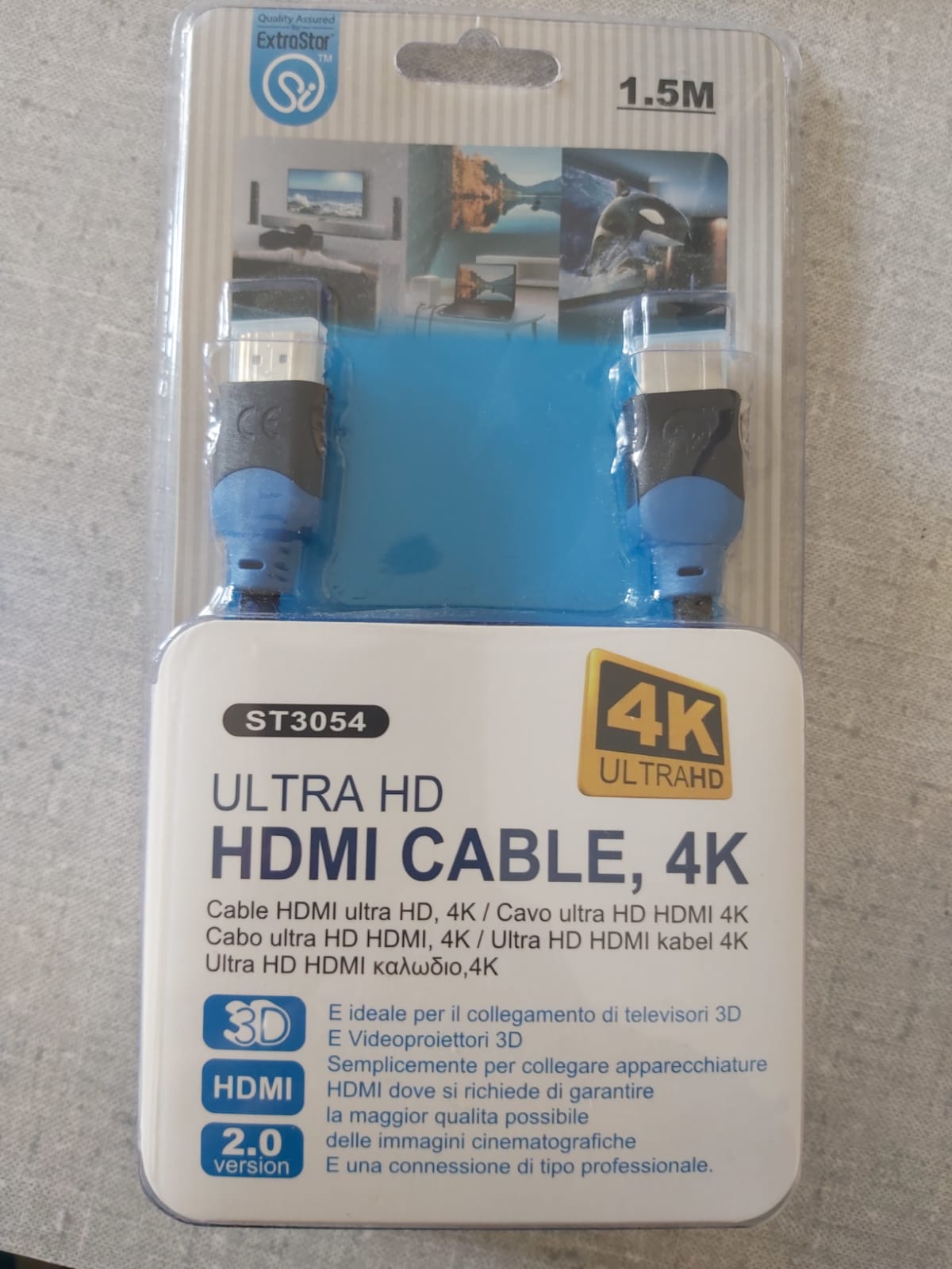 Cavo HDMI UltraHD 4K